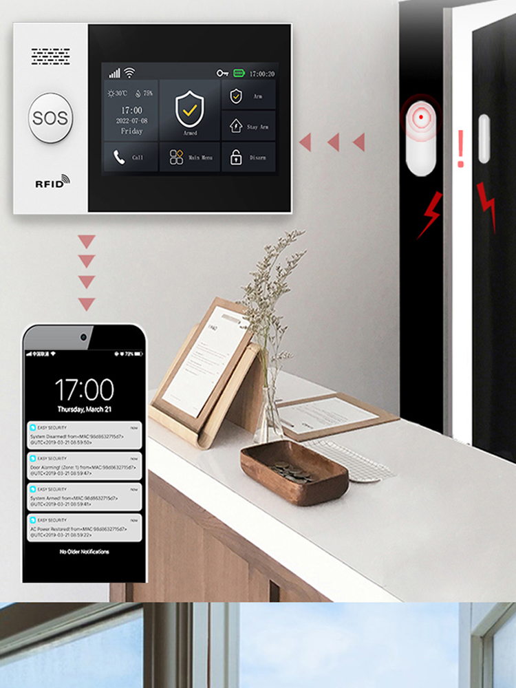 Alarme de casa inteligente PGS - Sim Gsm Alarm avaliação e preço