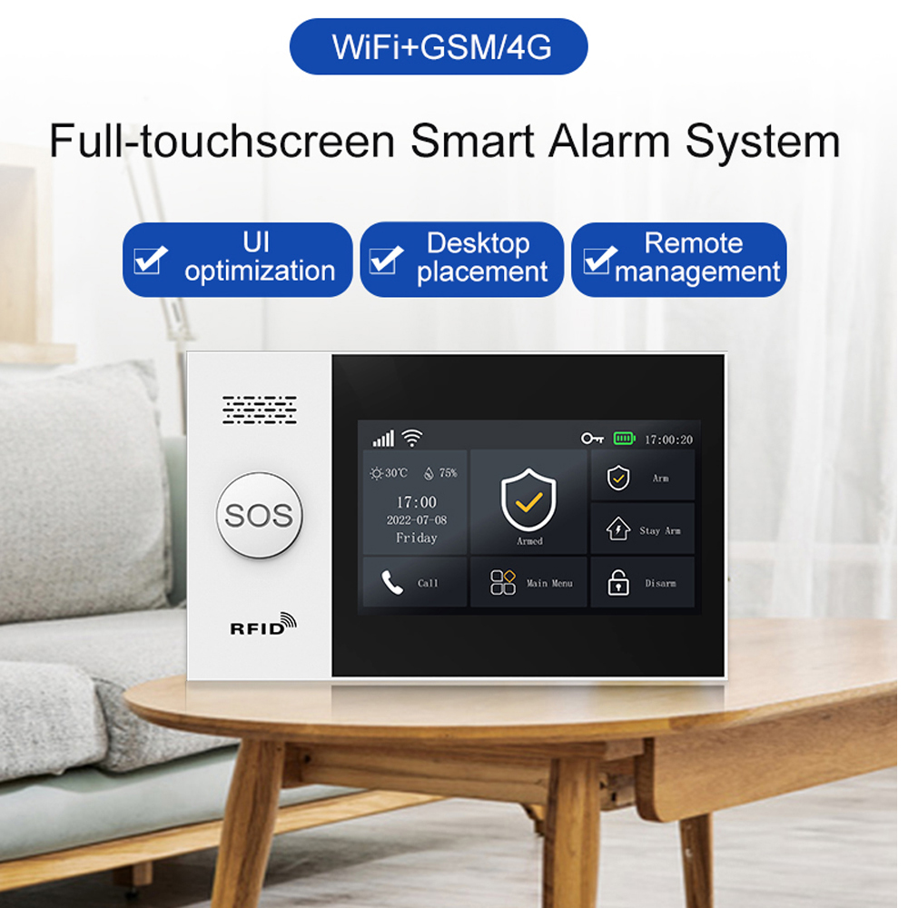 Alarme de casa inteligente PGS - Sim Gsm Alarm avaliação e preço