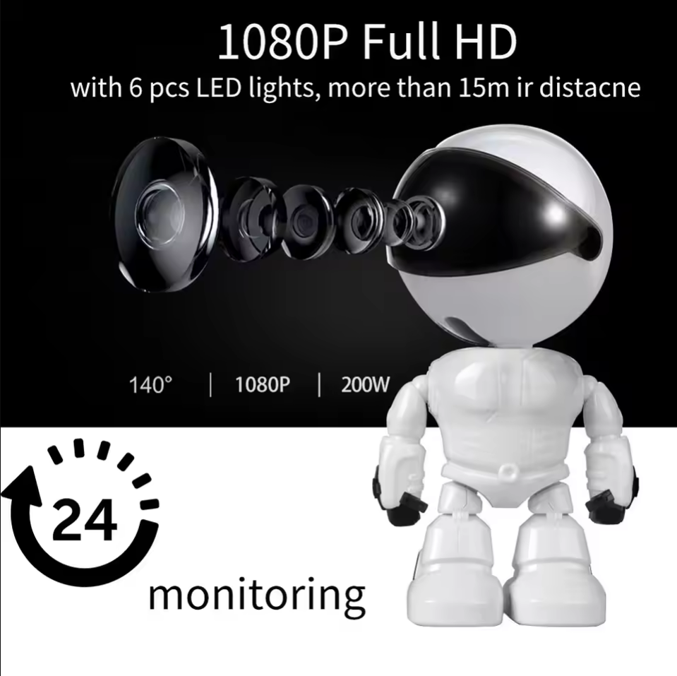 Câmera IP WiFi robô inteligent - Home Security Robot avaliação e preço