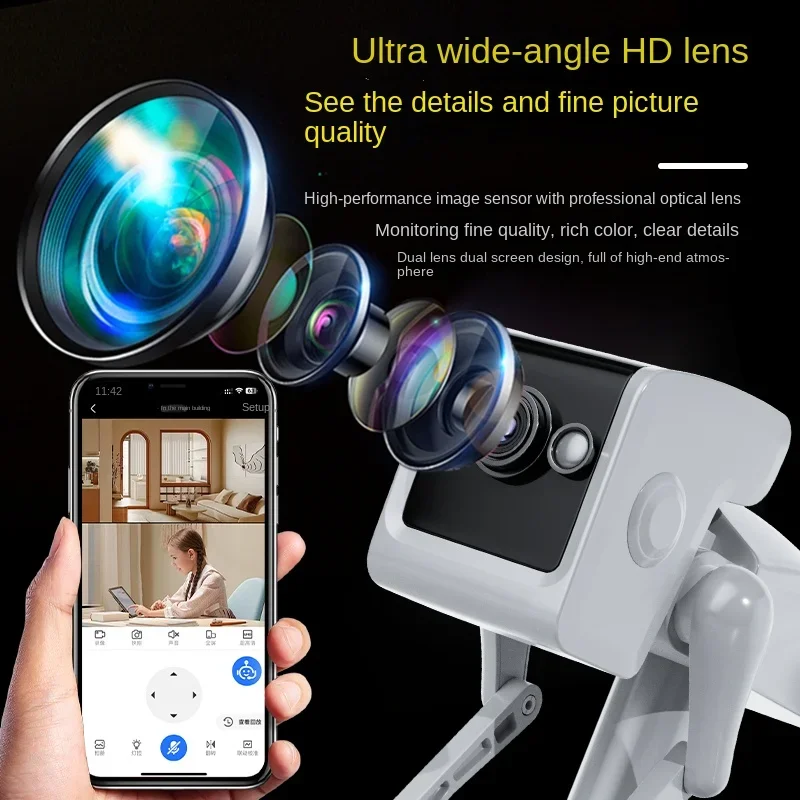Câmera ip de 2mp, sem fio, rob - Home Security Robot avaliação e preço