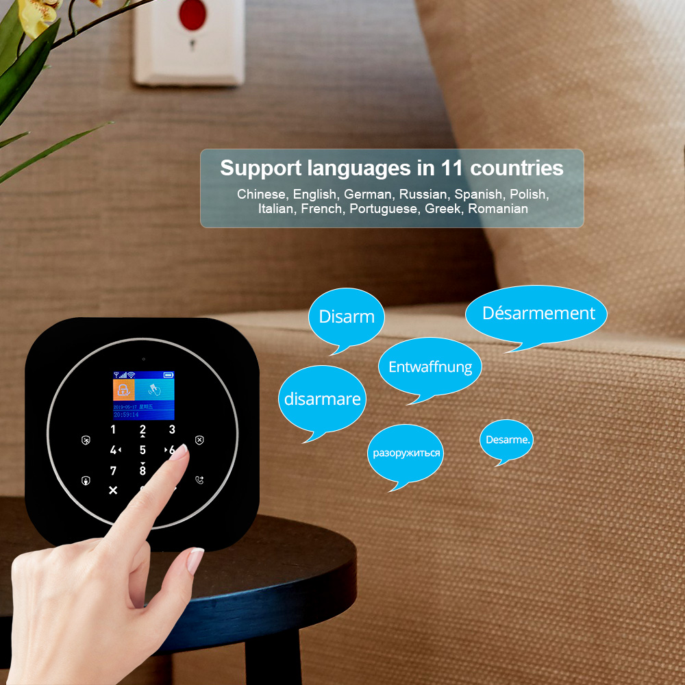 Kerui g12 sem fio tuya kit sis - Sim Gsm Alarm avaliação e preço