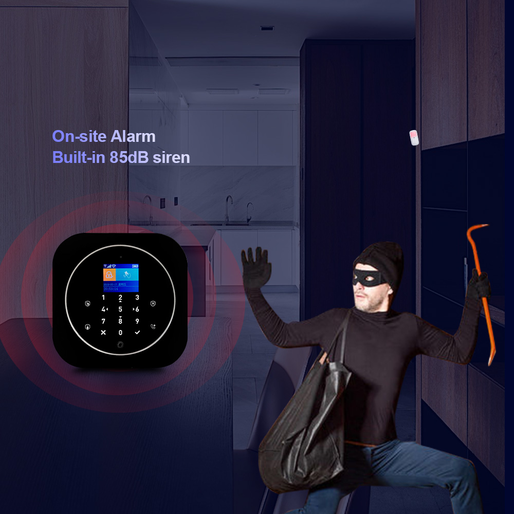 Kerui g12 sem fio tuya kit sis - Sim Gsm Alarm avaliação e preço